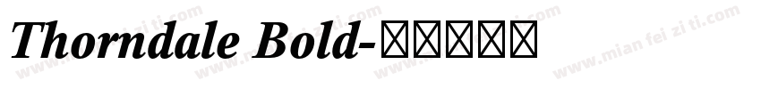 Thorndale Bold字体转换